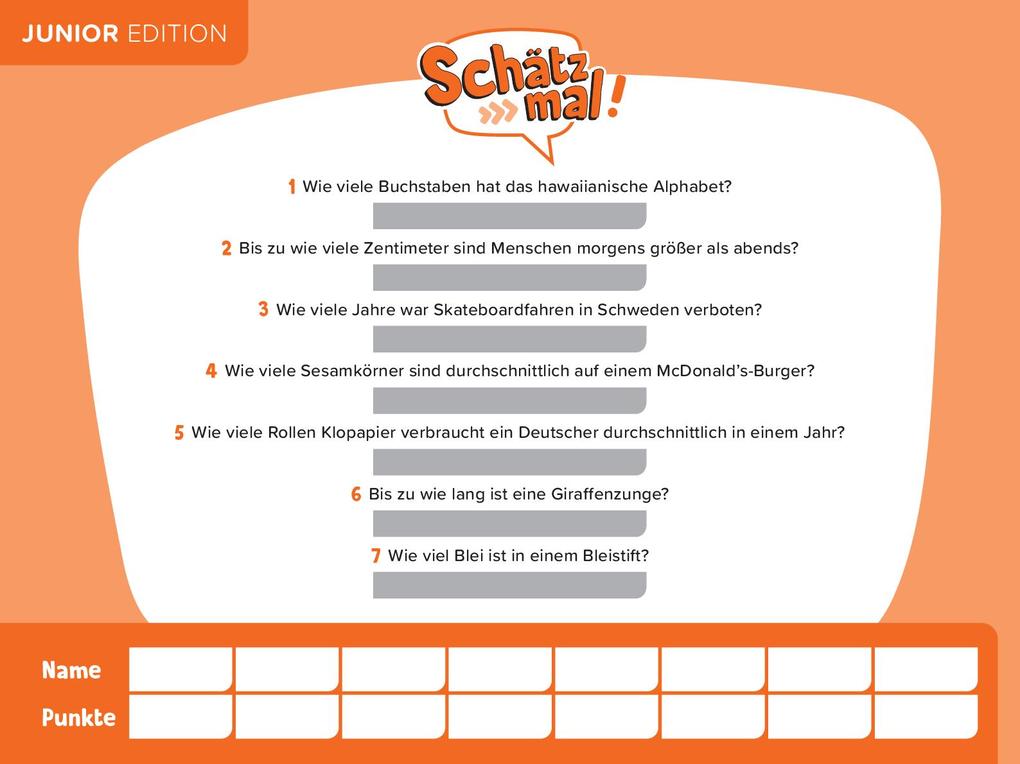 Weitere Ansicht: Schätz mal! Junior Offline-Edition