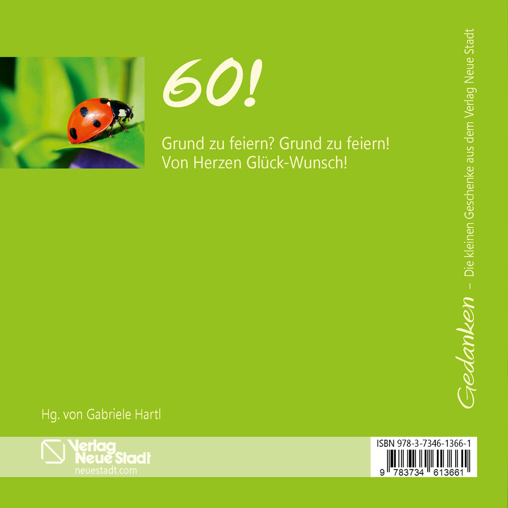 Weitere Ansicht: Glück-Wunsch zum 60.