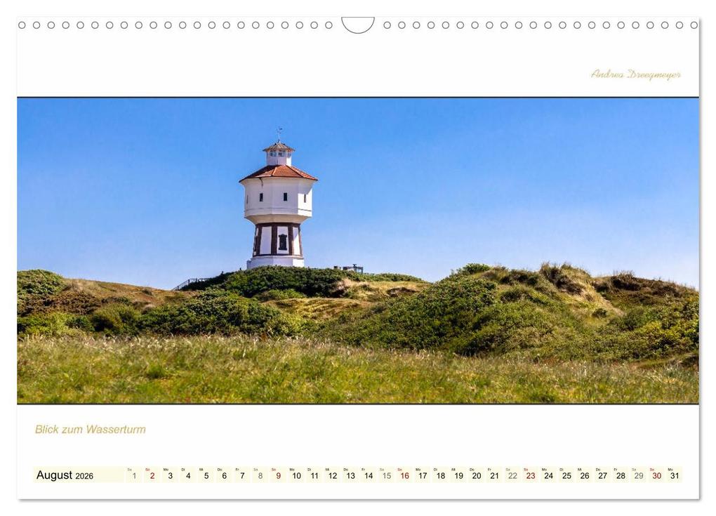 Weitere Ansicht: LANGEOOG PANORAMA (Wandkalender 2026 DIN A3 quer), CALVENDO Monatskalender | Andrea Dreegmeyer, Calvendo
