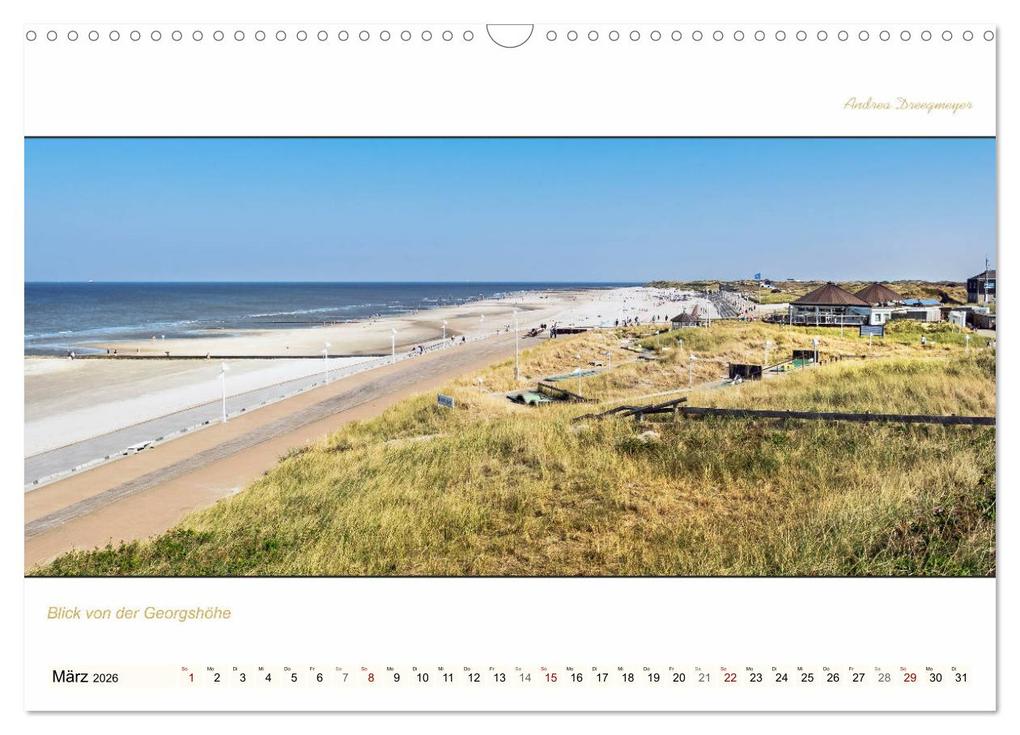 Weitere Ansicht: NORDERNEY PANORAMA (Wandkalender 2026 DIN A3 quer), CALVENDO Monatskalender | Andrea Dreegmeyer, Calvendo