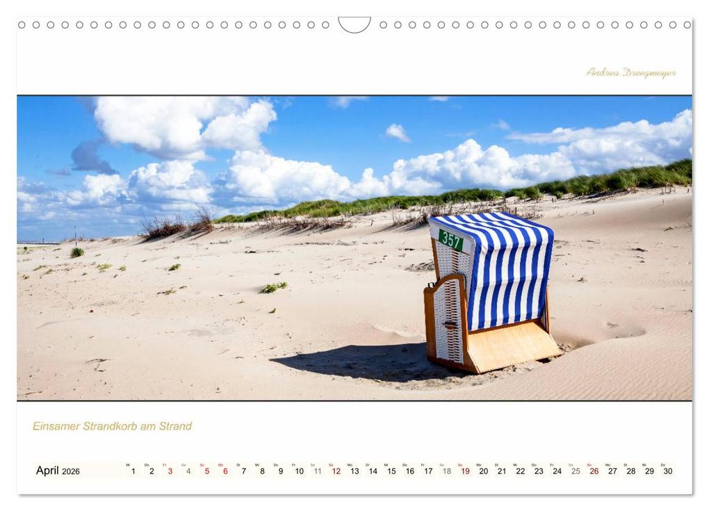 Weitere Ansicht: NORDERNEY PANORAMA (Wandkalender 2026 DIN A3 quer), CALVENDO Monatskalender | Andrea Dreegmeyer, Calvendo