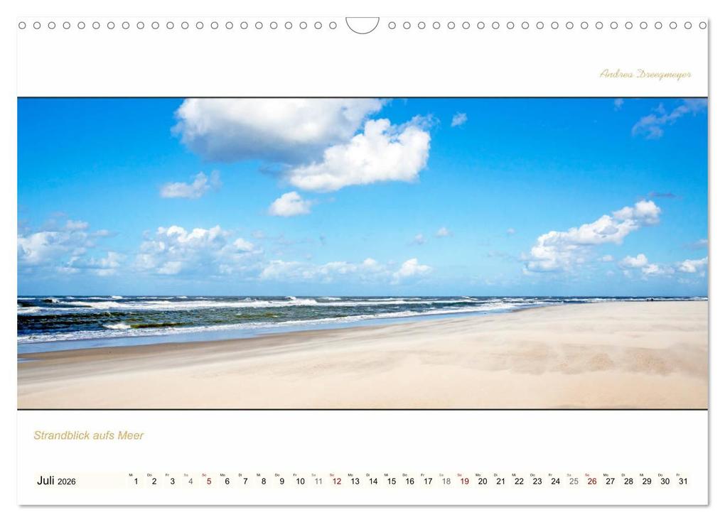 Weitere Ansicht: NORDERNEY PANORAMA (Wandkalender 2026 DIN A3 quer), CALVENDO Monatskalender | Andrea Dreegmeyer, Calvendo
