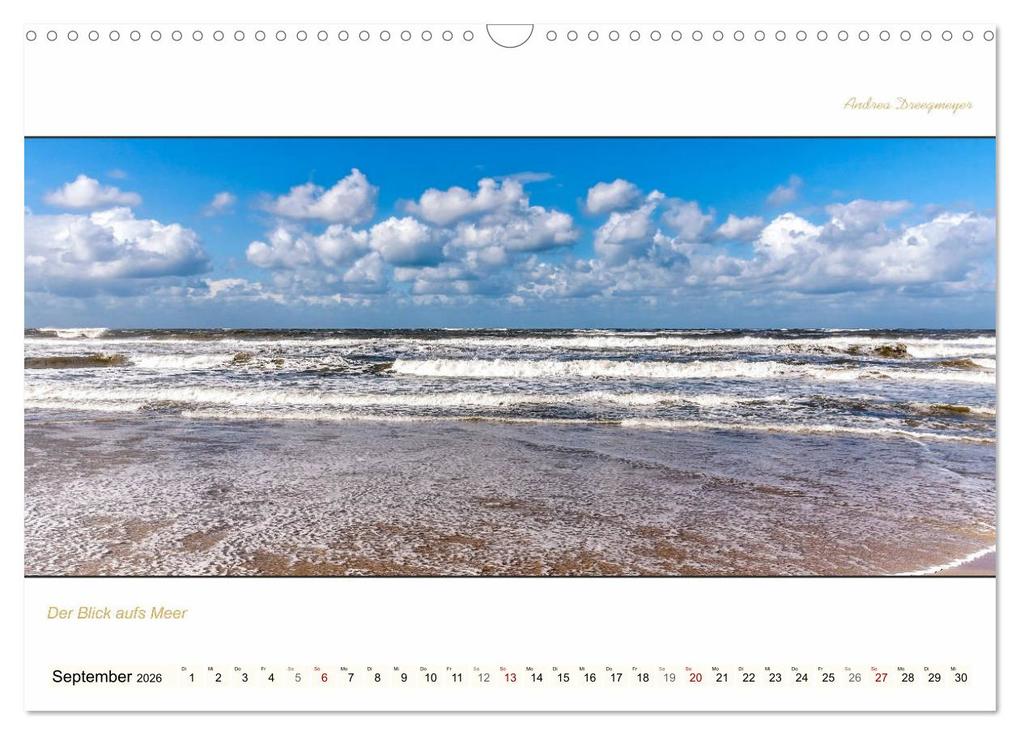 Weitere Ansicht: NORDERNEY PANORAMA (Wandkalender 2026 DIN A3 quer), CALVENDO Monatskalender | Andrea Dreegmeyer, Calvendo