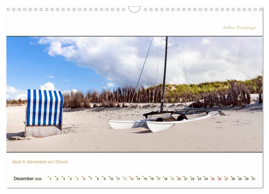 Weitere Ansicht: NORDERNEY PANORAMA (Wandkalender 2026 DIN A3 quer), CALVENDO Monatskalender | Andrea Dreegmeyer, Calvendo