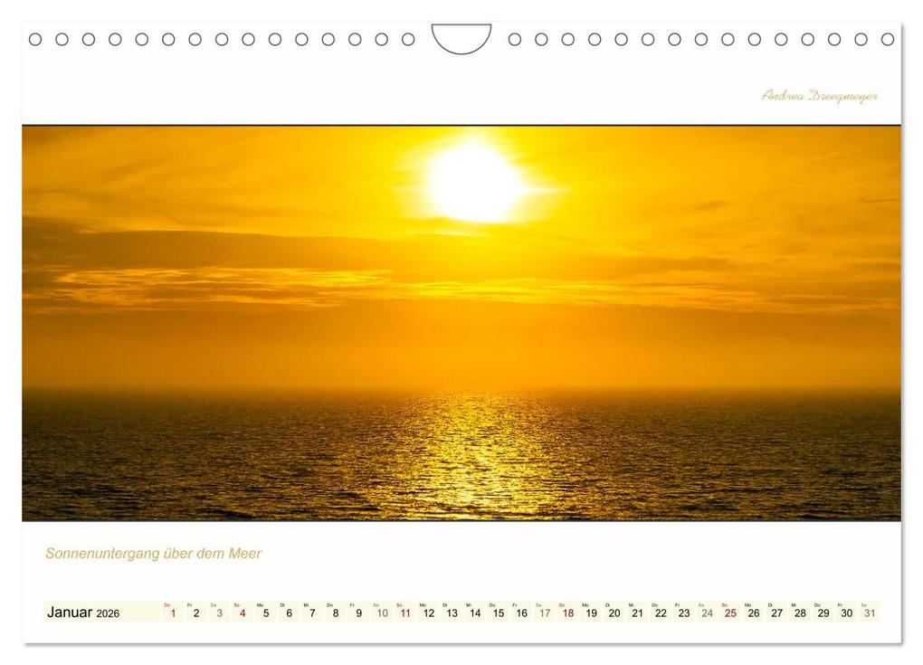 Weitere Ansicht: LANGEOOG PANORAMA (Wandkalender 2026 DIN A4 quer), CALVENDO Monatskalender | Andrea Dreegmeyer, Calvendo