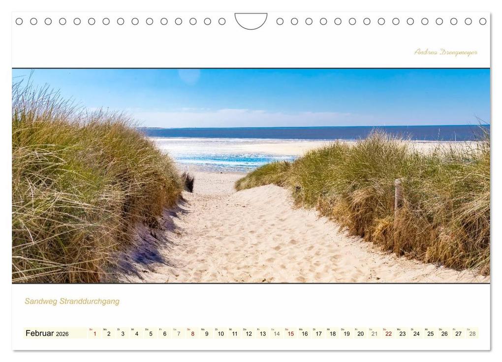 Weitere Ansicht: LANGEOOG PANORAMA (Wandkalender 2026 DIN A4 quer), CALVENDO Monatskalender | Andrea Dreegmeyer, Calvendo