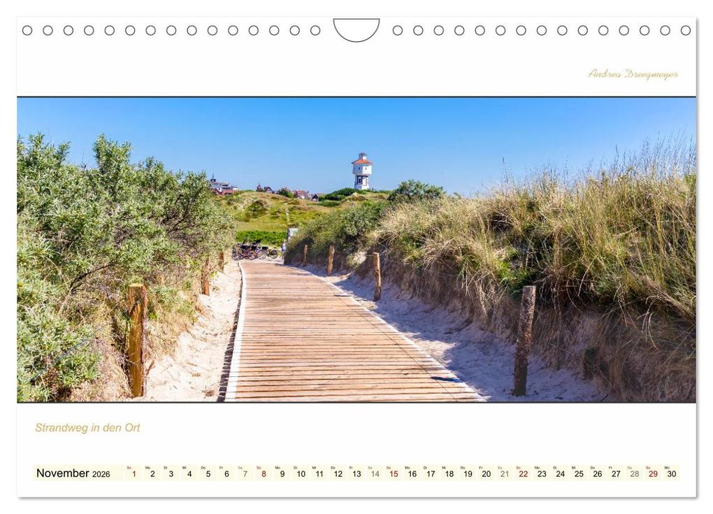 Weitere Ansicht: LANGEOOG PANORAMA (Wandkalender 2026 DIN A4 quer), CALVENDO Monatskalender | Andrea Dreegmeyer, Calvendo