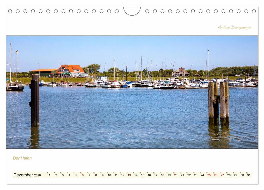 Weitere Ansicht: LANGEOOG PANORAMA (Wandkalender 2026 DIN A4 quer), CALVENDO Monatskalender | Andrea Dreegmeyer, Calvendo