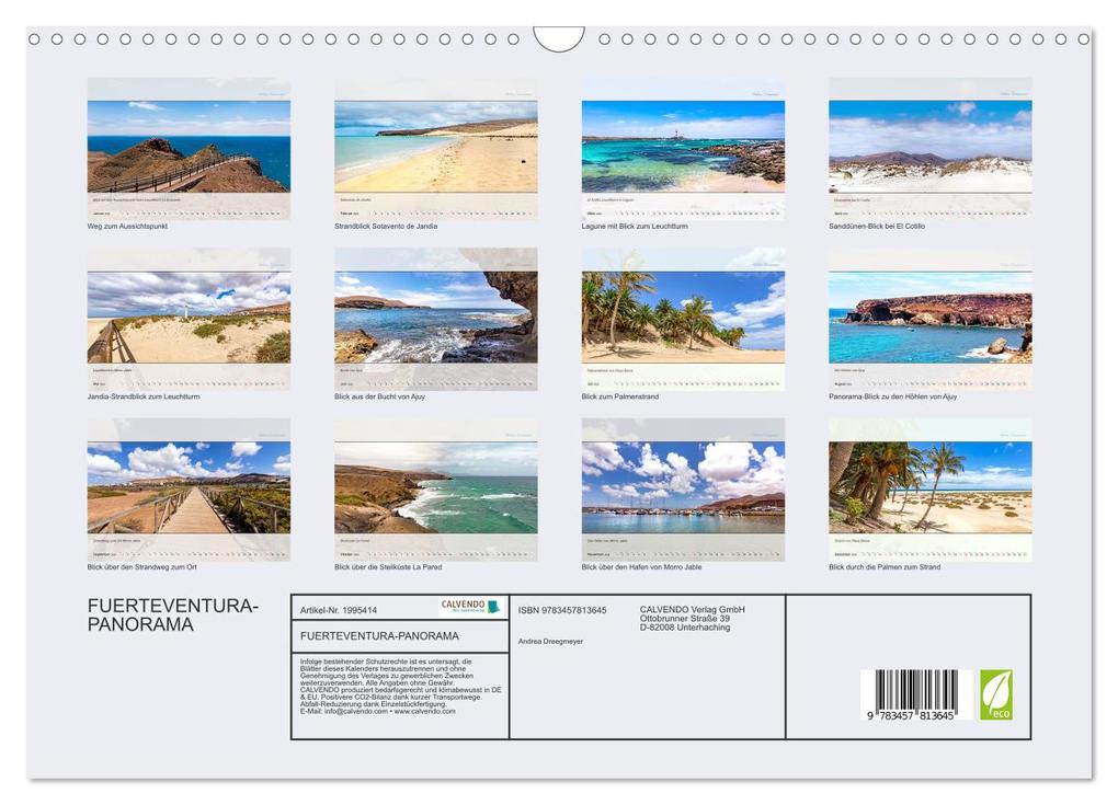 Weitere Ansicht: FUERTEVENTURA-PANORAMA (Wandkalender 2026 DIN A3 quer), CALVENDO Monatskalender | Andrea Dreegmeyer, Calvendo