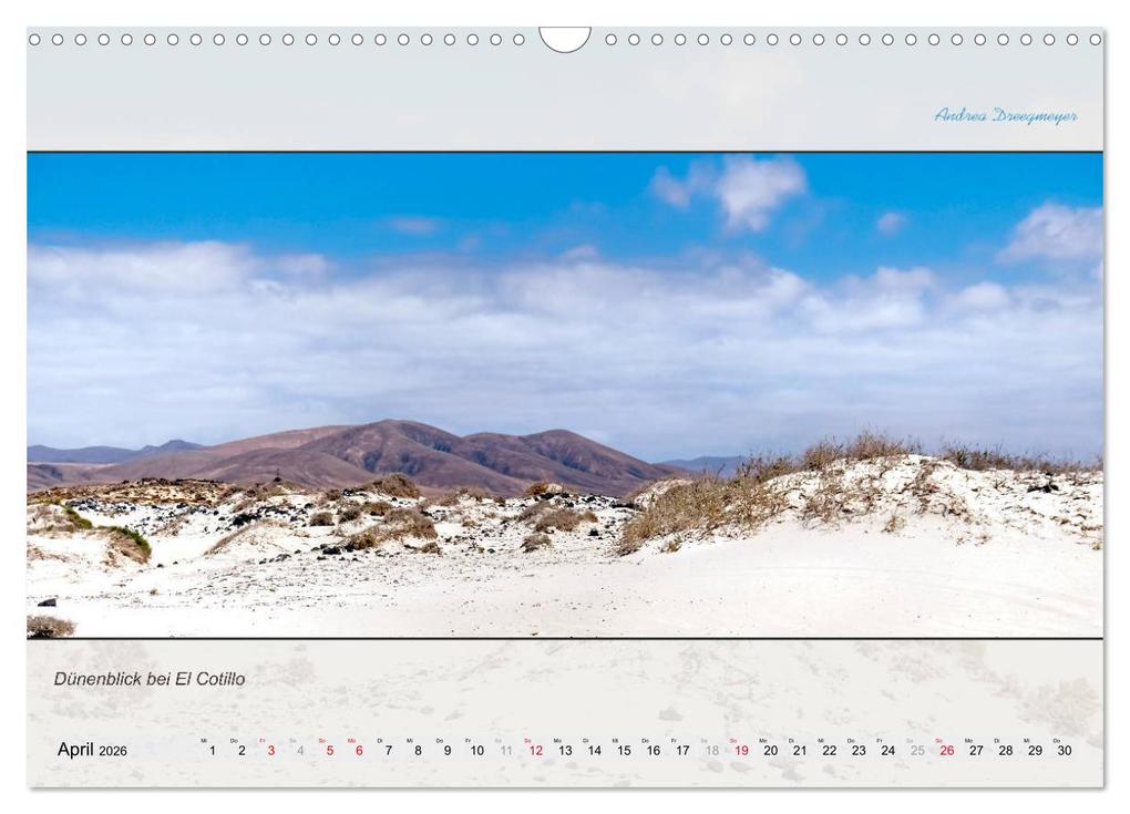 Weitere Ansicht: FUERTEVENTURA-PANORAMA (Wandkalender 2026 DIN A3 quer), CALVENDO Monatskalender | Andrea Dreegmeyer, Calvendo