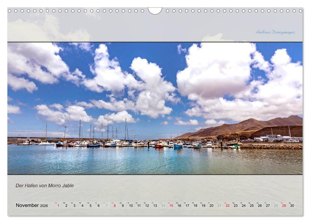Weitere Ansicht: FUERTEVENTURA-PANORAMA (Wandkalender 2026 DIN A3 quer), CALVENDO Monatskalender | Andrea Dreegmeyer, Calvendo