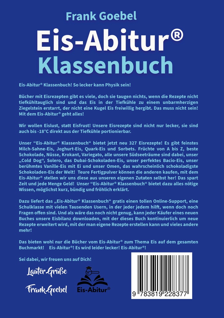 Weitere Ansicht: Eis Abitur Klassenbuch | Frank Goebel