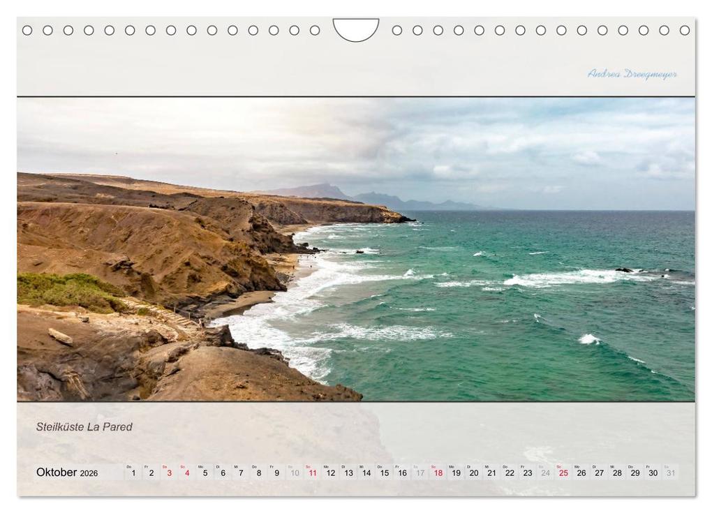 Weitere Ansicht: FUERTEVENTURA-PANORAMA (Wandkalender 2026 DIN A4 quer), CALVENDO Monatskalender | Andrea Dreegmeyer, Calvendo