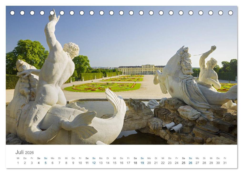Weitere Ansicht: Traumhaftes Wien 2026 (Tischkalender 2026 DIN A5 quer), CALVENDO Monatskalender | Rainer Mirau, Calvendo