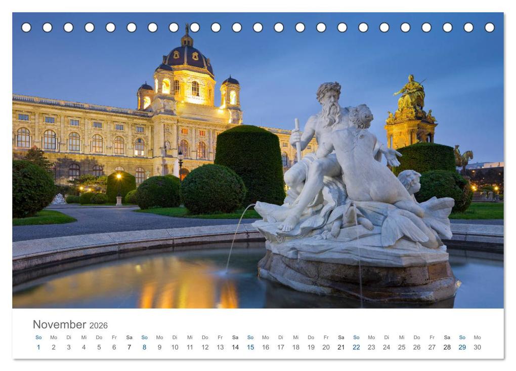 Weitere Ansicht: Traumhaftes Wien 2026 (Tischkalender 2026 DIN A5 quer), CALVENDO Monatskalender | Rainer Mirau, Calvendo
