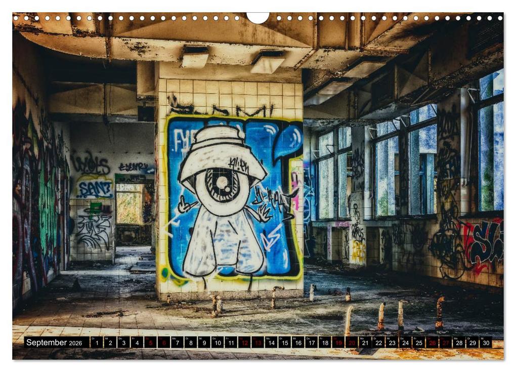 Weitere Ansicht: Lost Places Graffiti (Wandkalender 2026 DIN A3 quer), CALVENDO Monatskalender | Calvendo, BTC Wallets