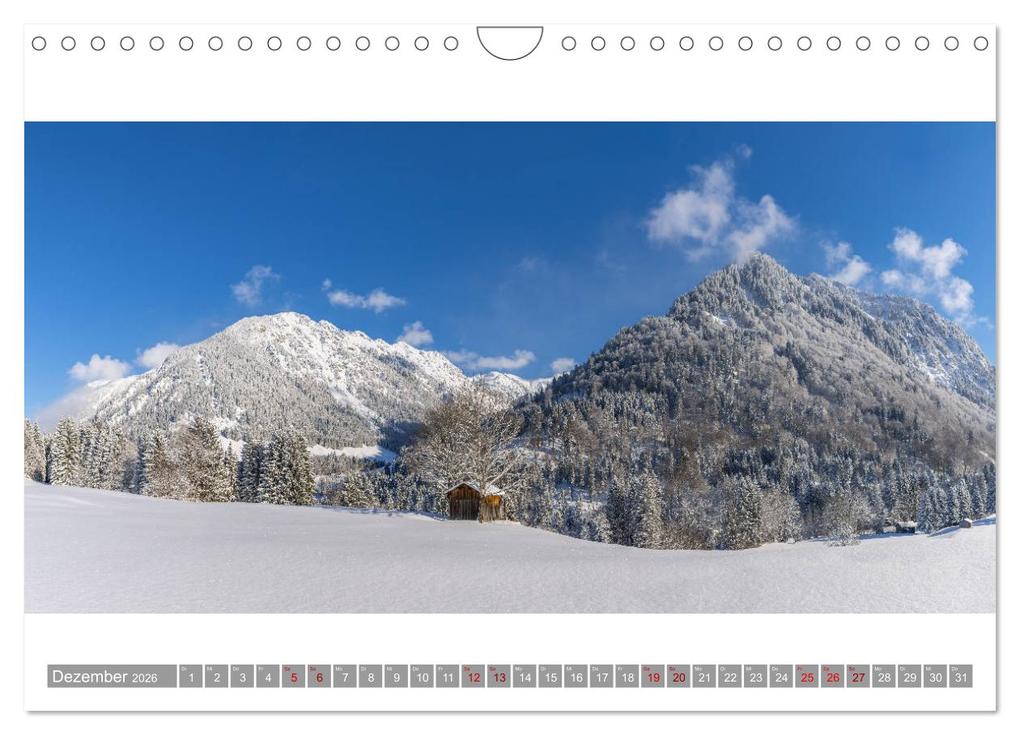 Weitere Ansicht: Oberallgäu Panorama (Wandkalender 2026 DIN A4 quer), CALVENDO Monatskalender | Walter G. Allgöwer, Calvendo