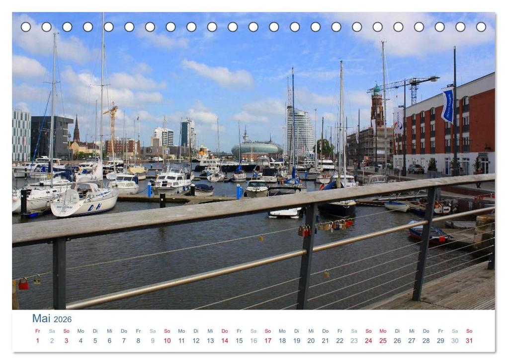 Weitere Ansicht: Bremerhaven 2026. Impressionen aus den Havenwelten (Tischkalender 2026 DIN A5 quer), CALVENDO Monatskalender | Steffani Lehmann, Calvendo