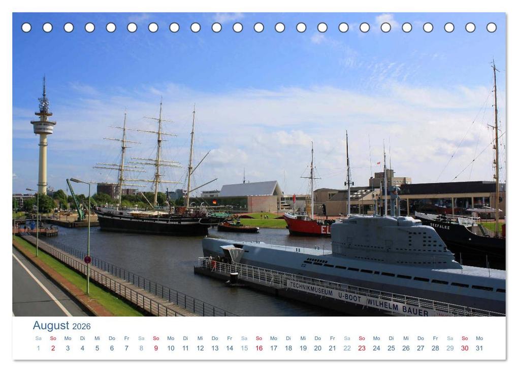 Weitere Ansicht: Bremerhaven 2026. Impressionen aus den Havenwelten (Tischkalender 2026 DIN A5 quer), CALVENDO Monatskalender | Steffani Lehmann, Calvendo