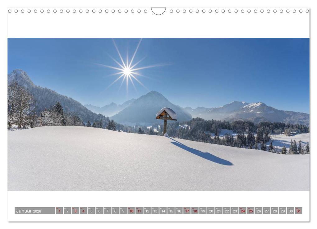 Weitere Ansicht: Oberallgäu Panorama (Wandkalender 2026 DIN A3 quer), CALVENDO Monatskalender | Walter G. Allgöwer, Calvendo