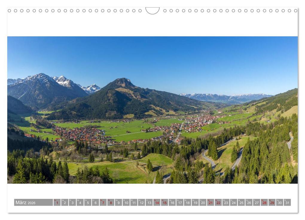 Weitere Ansicht: Oberallgäu Panorama (Wandkalender 2026 DIN A3 quer), CALVENDO Monatskalender | Walter G. Allgöwer, Calvendo