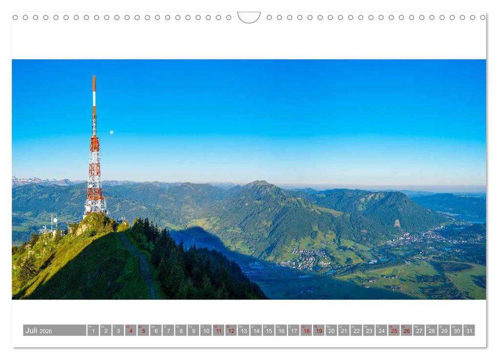 Weitere Ansicht: Oberallgäu Panorama (Wandkalender 2026 DIN A3 quer), CALVENDO Monatskalender | Walter G. Allgöwer, Calvendo