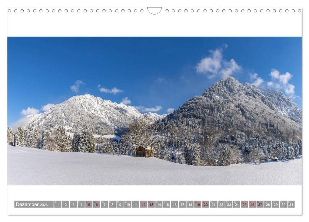 Weitere Ansicht: Oberallgäu Panorama (Wandkalender 2026 DIN A3 quer), CALVENDO Monatskalender | Walter G. Allgöwer, Calvendo