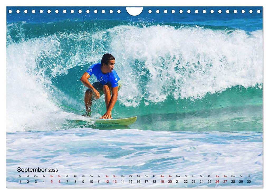 Weitere Ansicht: Surfen - die perfekte Welle (Wandkalender 2026 DIN A4 quer), CALVENDO Monatskalender | Renate Bleicher, Calvendo
