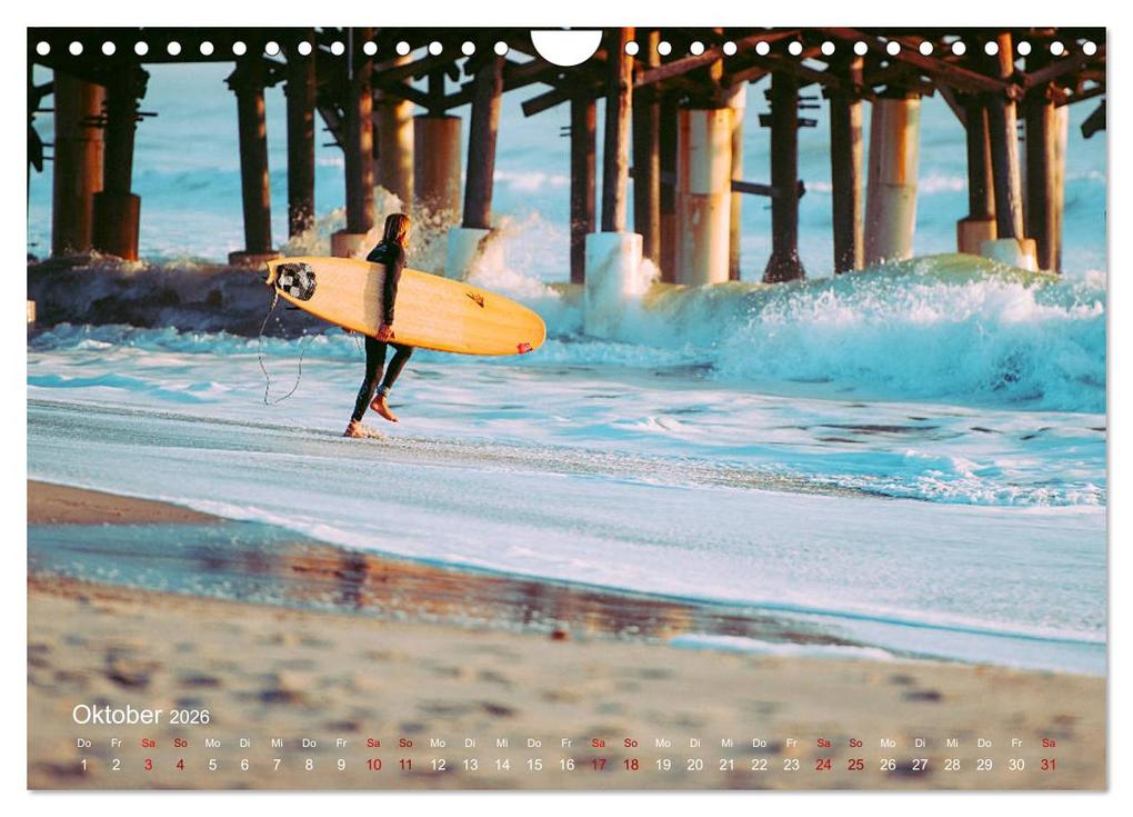 Weitere Ansicht: Surfen - die perfekte Welle (Wandkalender 2026 DIN A4 quer), CALVENDO Monatskalender | Renate Bleicher, Calvendo