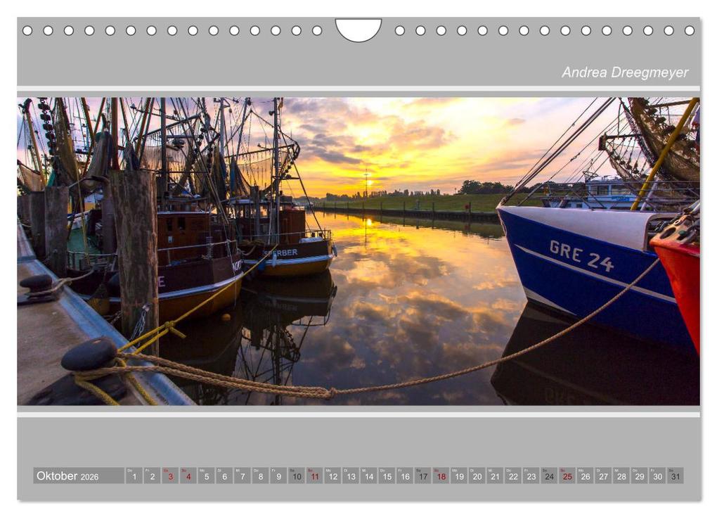 Weitere Ansicht: Greetsiel-Panorama (Wandkalender 2026 DIN A4 quer), CALVENDO Monatskalender | Andrea Dreegmeyer, Calvendo