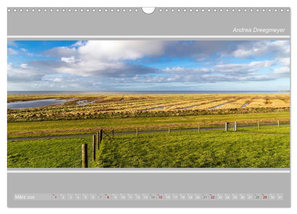 Weitere Ansicht: Krummhörn im Panorama-Format (Wandkalender 2026 DIN A3 quer), CALVENDO Monatskalender | Andrea Dreegmeyer, Calvendo