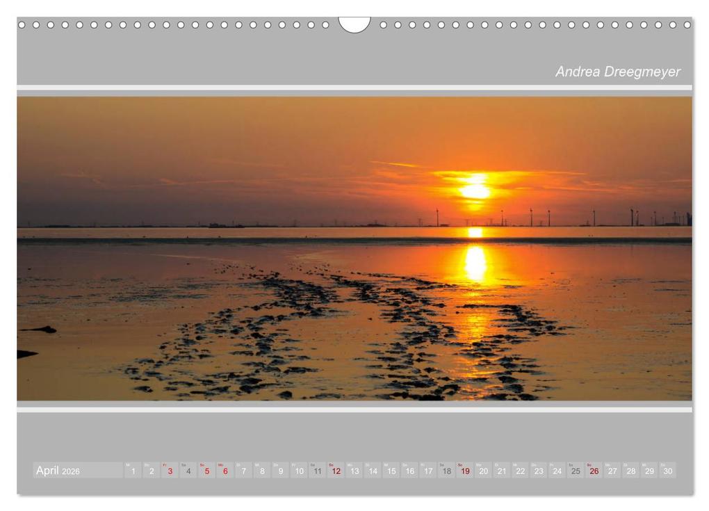 Weitere Ansicht: Krummhörn im Panorama-Format (Wandkalender 2026 DIN A3 quer), CALVENDO Monatskalender | Andrea Dreegmeyer, Calvendo