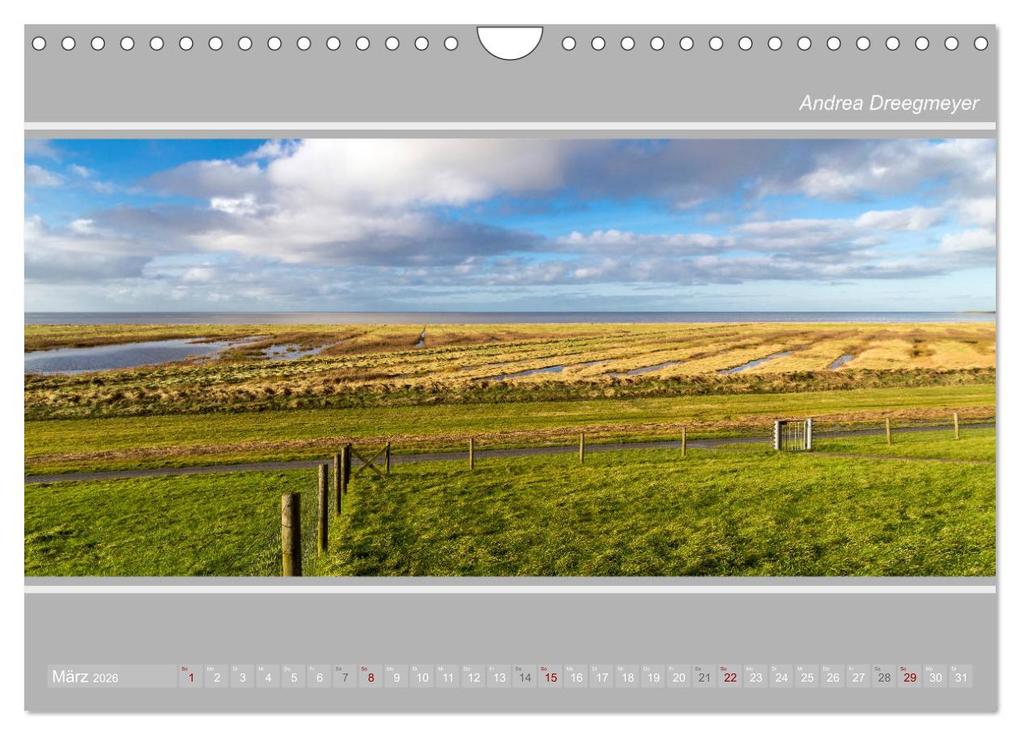 Weitere Ansicht: Krummhörn im Panorama-Format (Wandkalender 2026 DIN A4 quer), CALVENDO Monatskalender | Andrea Dreegmeyer, Calvendo