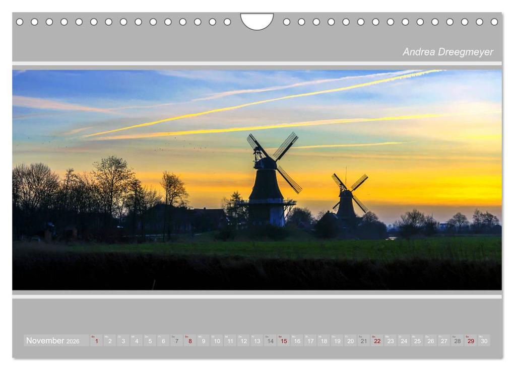 Weitere Ansicht: Krummhörn im Panorama-Format (Wandkalender 2026 DIN A4 quer), CALVENDO Monatskalender | Andrea Dreegmeyer, Calvendo