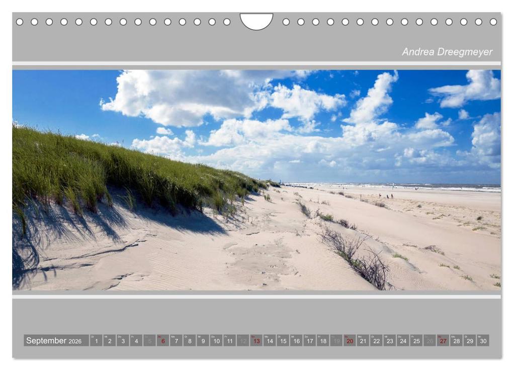 Weitere Ansicht: Norderney-Panorama (Wandkalender 2026 DIN A4 quer), CALVENDO Monatskalender | Andrea Dreegmeyer, Calvendo