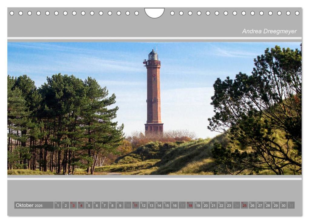 Weitere Ansicht: Norderney-Panorama (Wandkalender 2026 DIN A4 quer), CALVENDO Monatskalender | Andrea Dreegmeyer, Calvendo