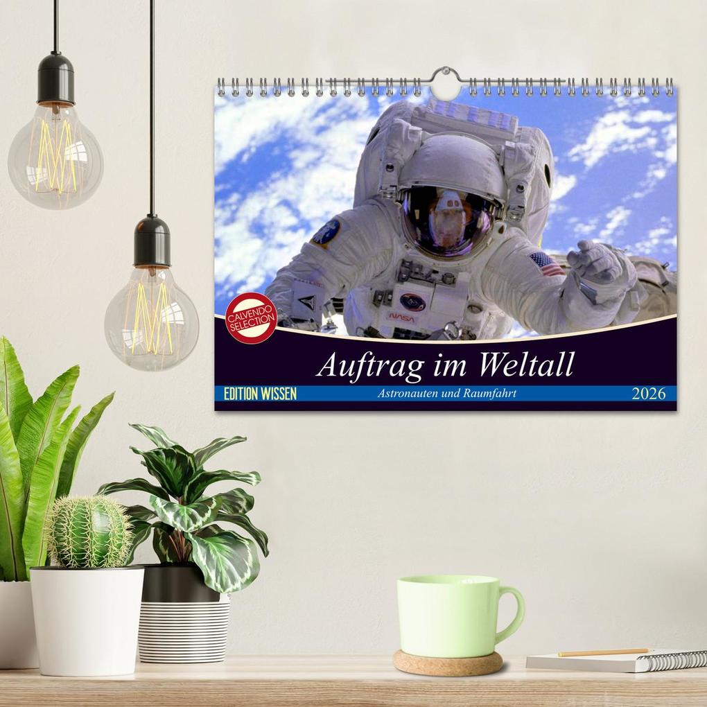 Weitere Ansicht: Auftrag im Weltall. Astronauten und Raumfahrt (Wandkalender 2026 DIN A4 quer), CALVENDO Monatskalender | Elisabeth Stanzer, Calvendo