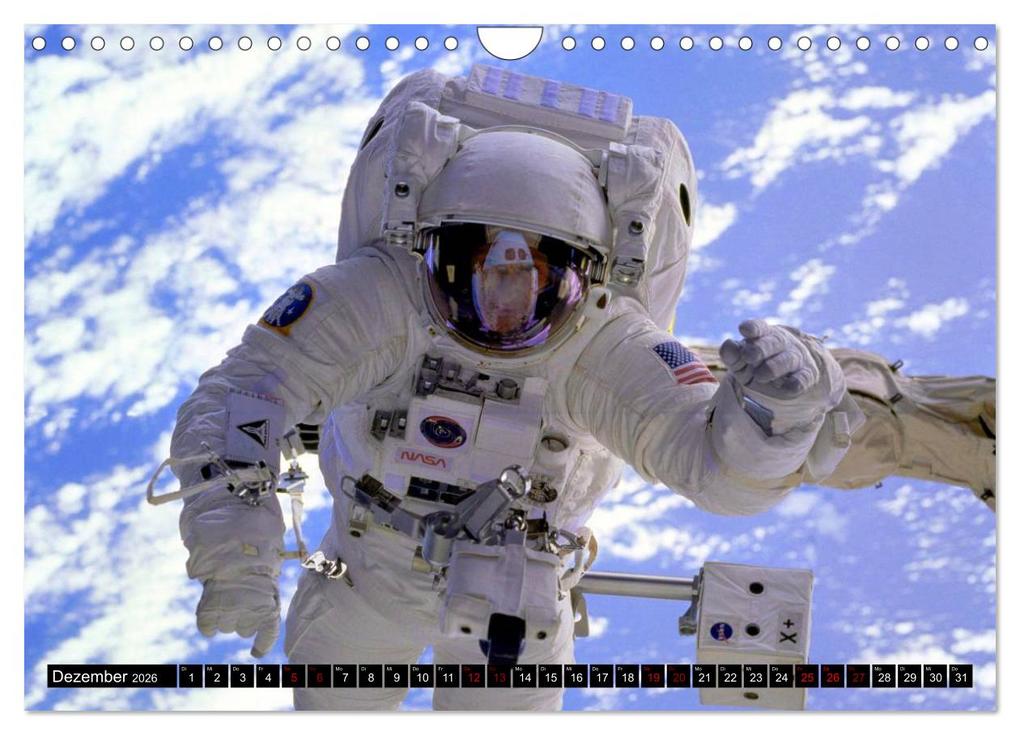 Weitere Ansicht: Auftrag im Weltall. Astronauten und Raumfahrt (Wandkalender 2026 DIN A4 quer), CALVENDO Monatskalender | Elisabeth Stanzer, Calvendo