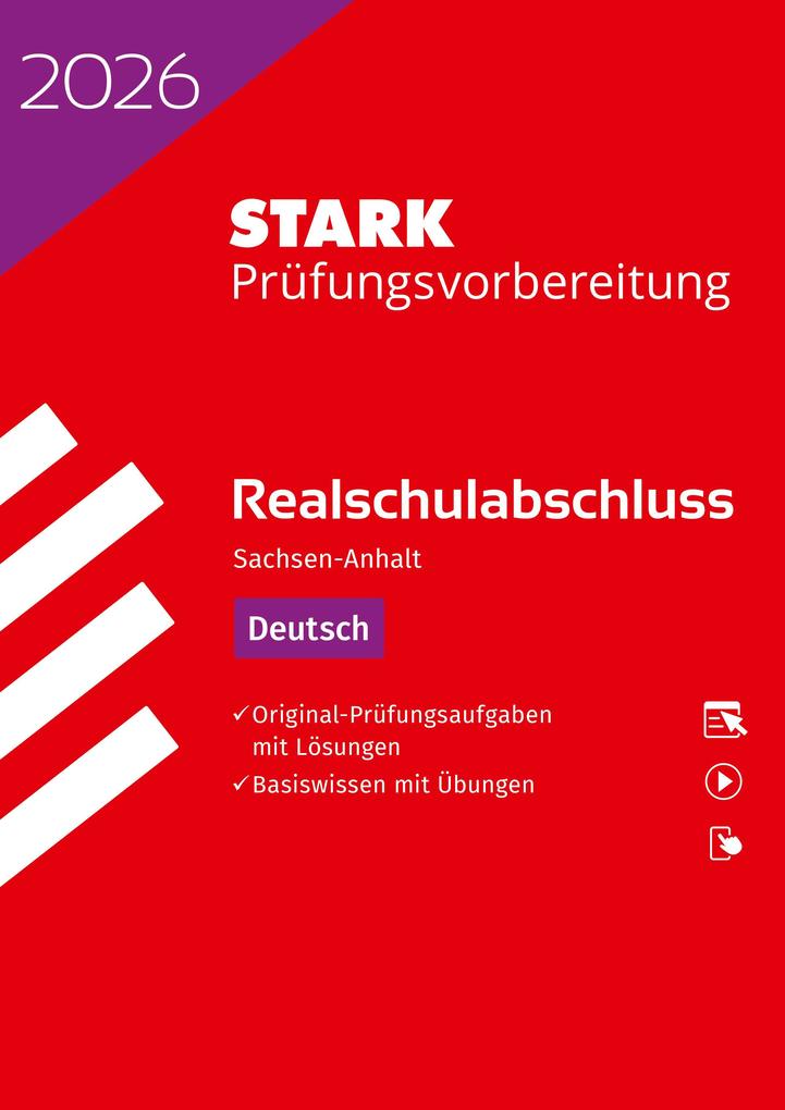 Produktbild: STARK Deutsch - Realschulabschluss 2026 Sachsen-Anhalt - Prüfungsvorbereitung