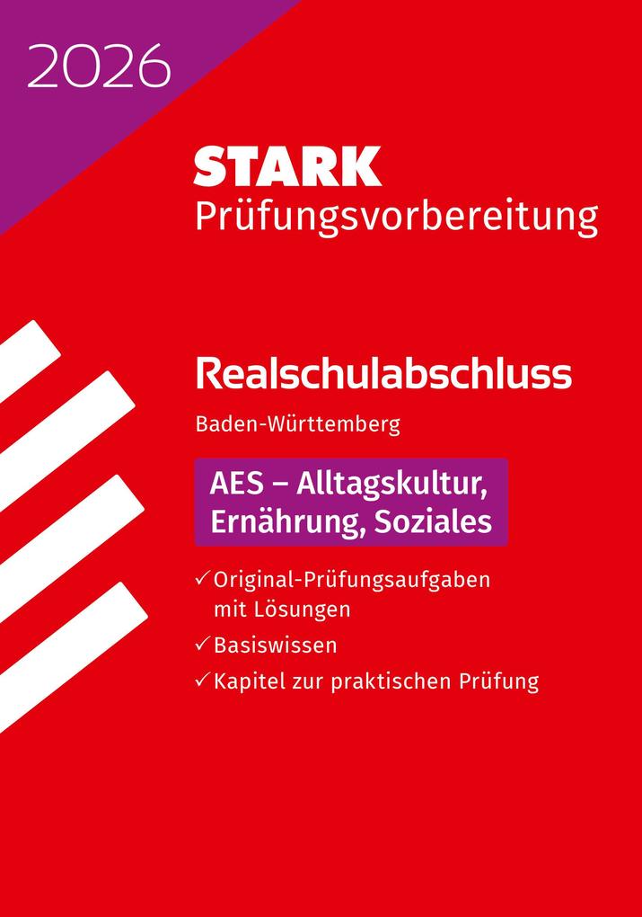 Produktbild: STARK AES - Realschulabschluss 2026 BW - Prüfungsvorbereitung