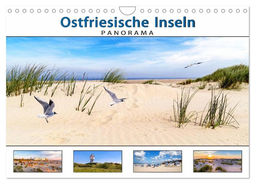 Produktbild: PANORAMA - Ostfriesische Inseln (Wandkalender 2026 DIN A4 quer), CALVENDO Monatskalender | Calvendo, Andrea Dreegmeyer