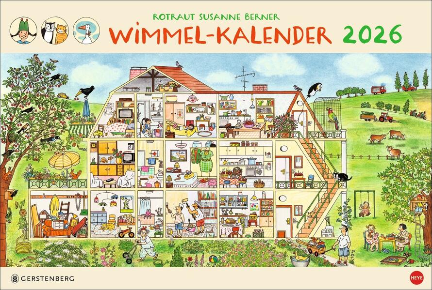 Produktbild: R.S. Berner Wimmel-Kalender 2026 | Rotraut Susanne Berner