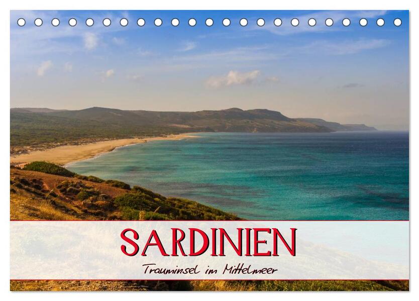 Produktbild: Sardinien Panoramakalender (Tischkalender 2026 DIN A5 quer), CALVENDO Monatskalender | Marcel Wenk, Calvendo