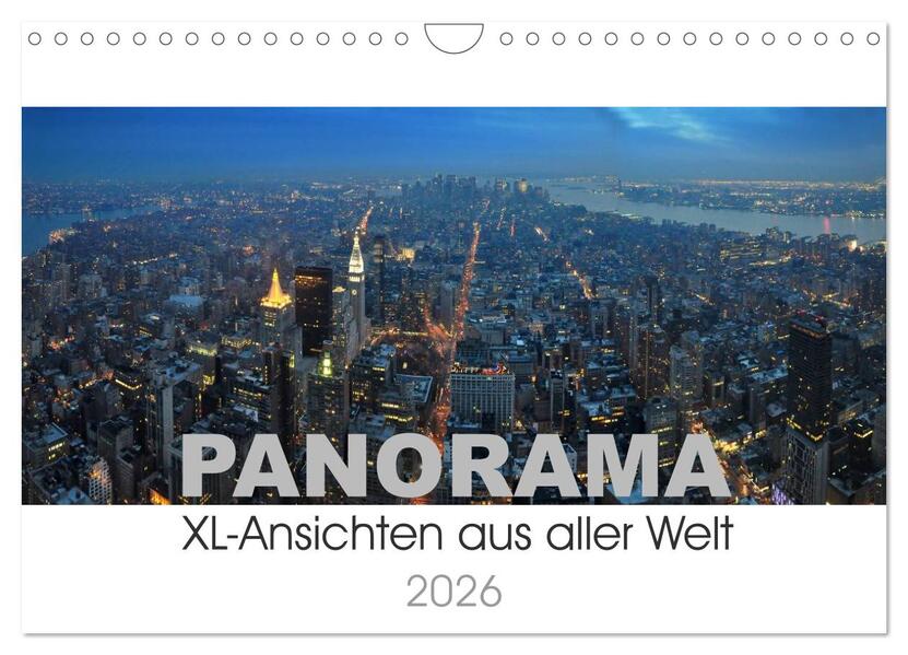 Produktbild: Panorama. XL-Ansichten aus aller Welt (Wandkalender 2026 DIN A4 quer), CALVENDO Monatskalender | Uwe Bade, Calvendo