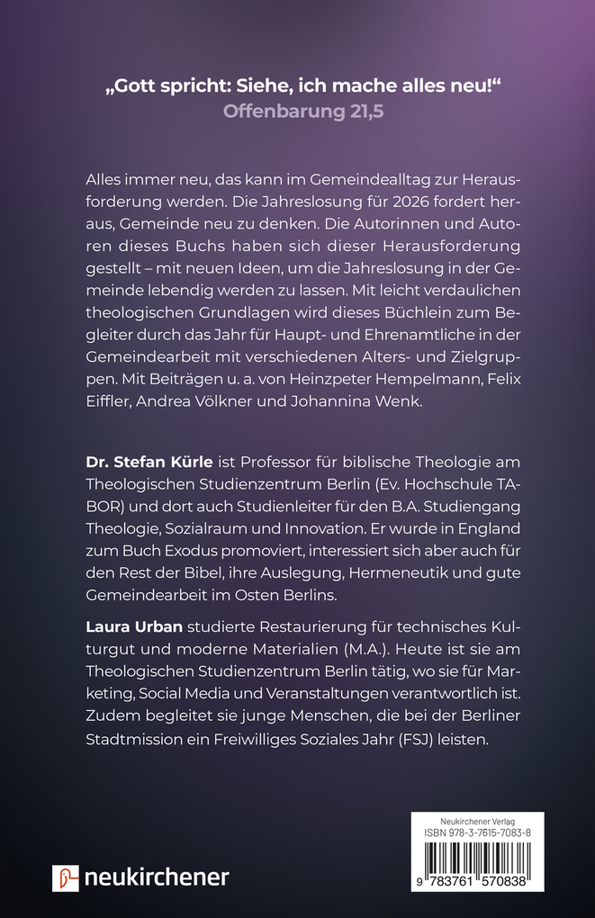 Weitere Ansicht: Gott spricht: Siehe, ich mache alles neu!