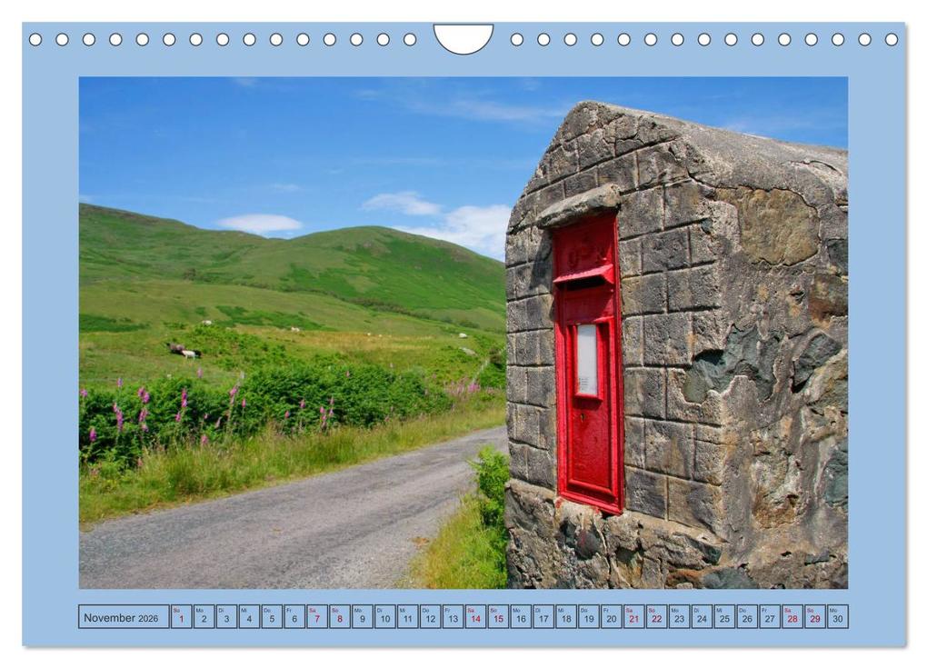 Weitere Ansicht: Sie haben Post - Briefkästen in Schottland (Wandkalender 2026 DIN A4 quer), CALVENDO Monatskalender | Udo Haafke, Calvendo