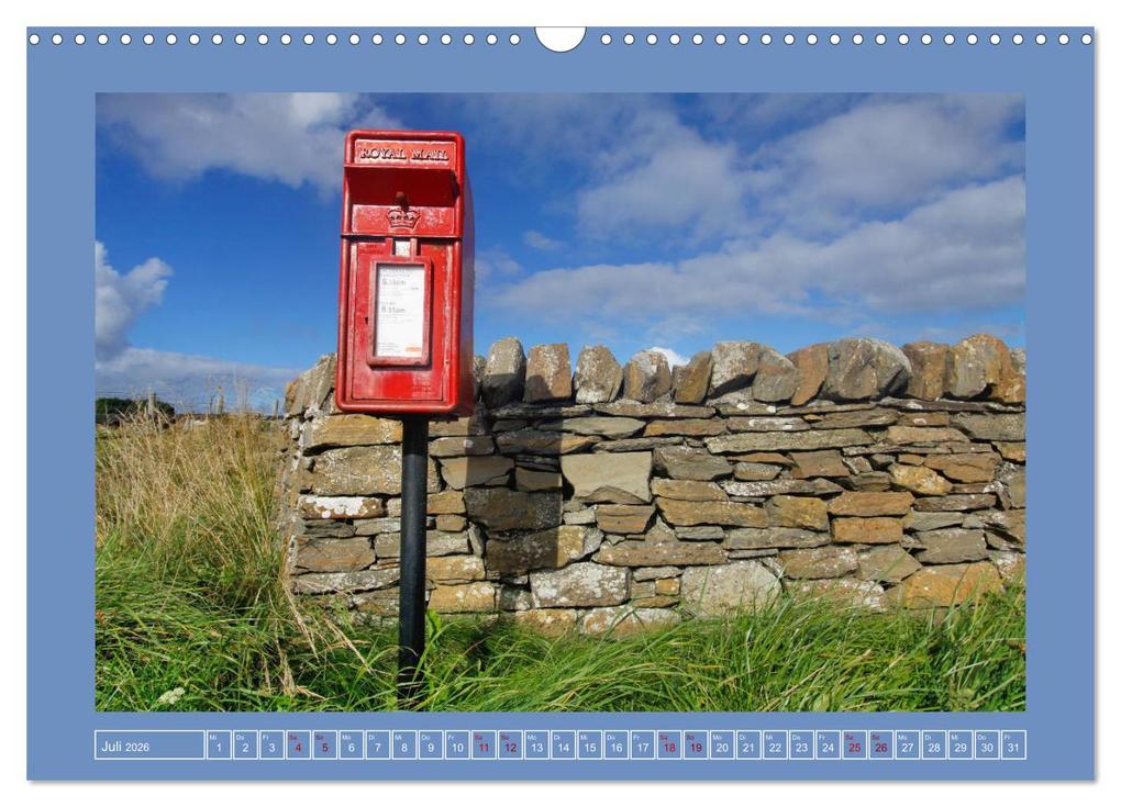 Weitere Ansicht: Sie haben Post - Briefkästen in Schottland (Wandkalender 2026 DIN A3 quer), CALVENDO Monatskalender | Udo Haafke, Calvendo