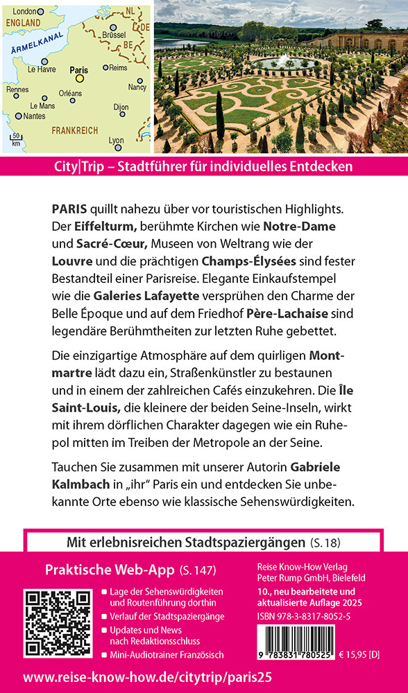 Weitere Ansicht: Reise Know-How CityTrip Paris | Gabriele Kalmbach