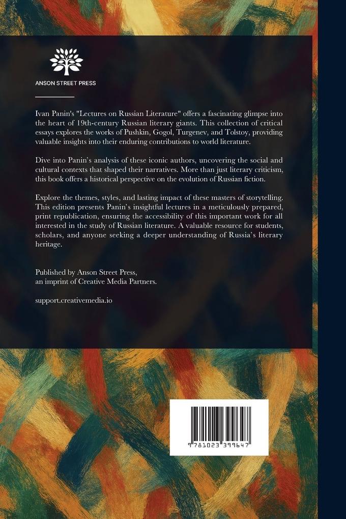 Weitere Ansicht: Lectures on Russian Literature | Ivan Panin