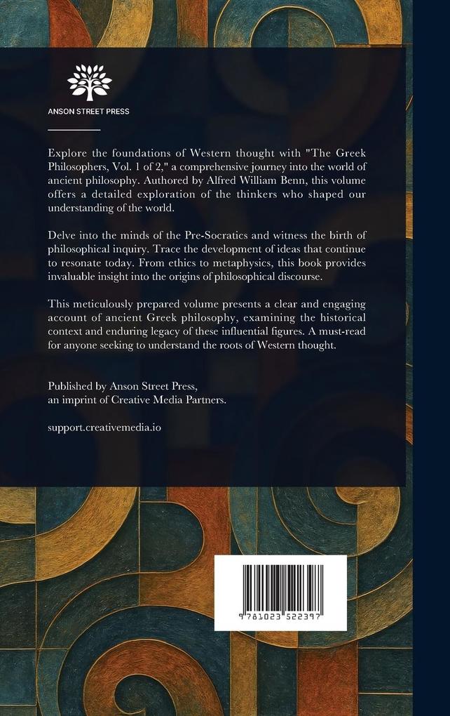 Weitere Ansicht: The Greek Philosophers | Alfred William Benn